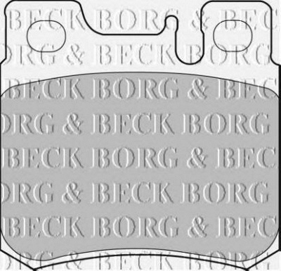 BORG & BECK bbp1533 -  Комплект тормозных колодок, дисковый тормоз